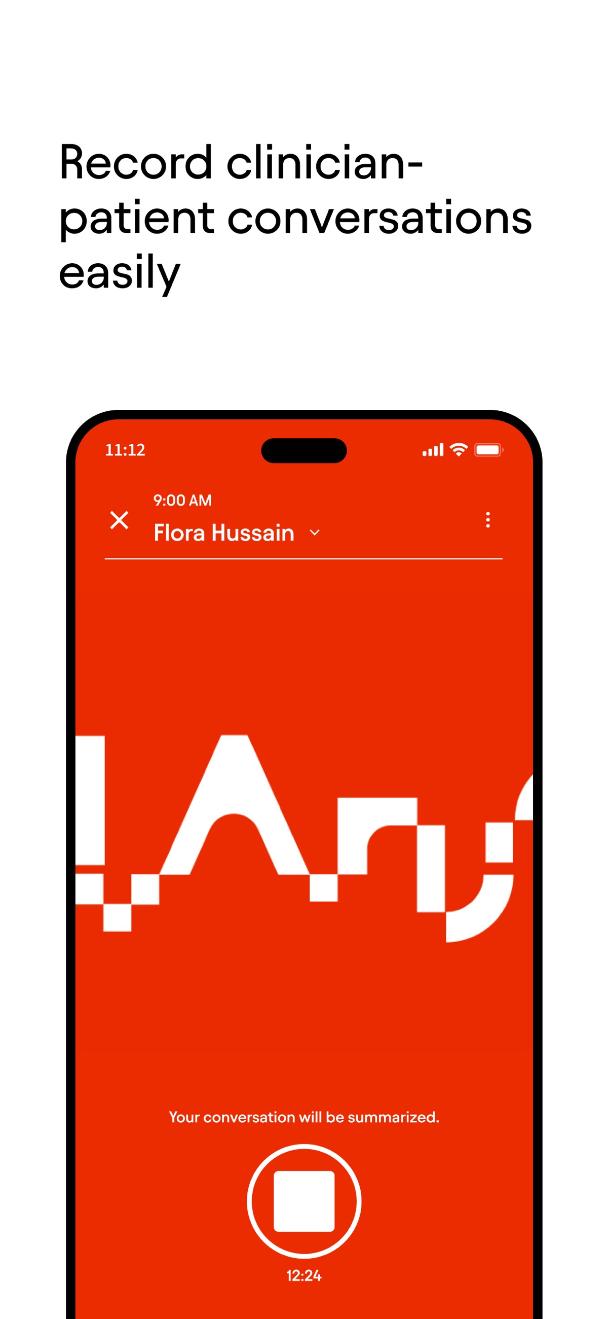 Screenshot of Abridge - showing app interface and features