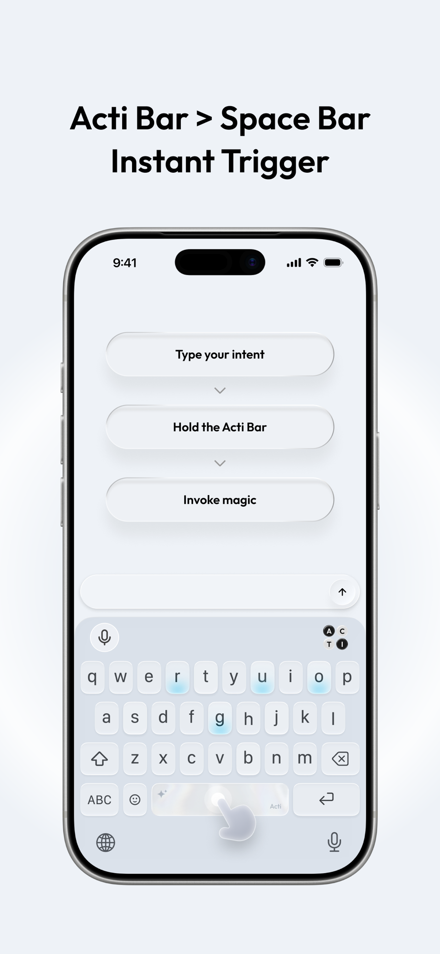 Screenshot of Acti - showing app interface and features