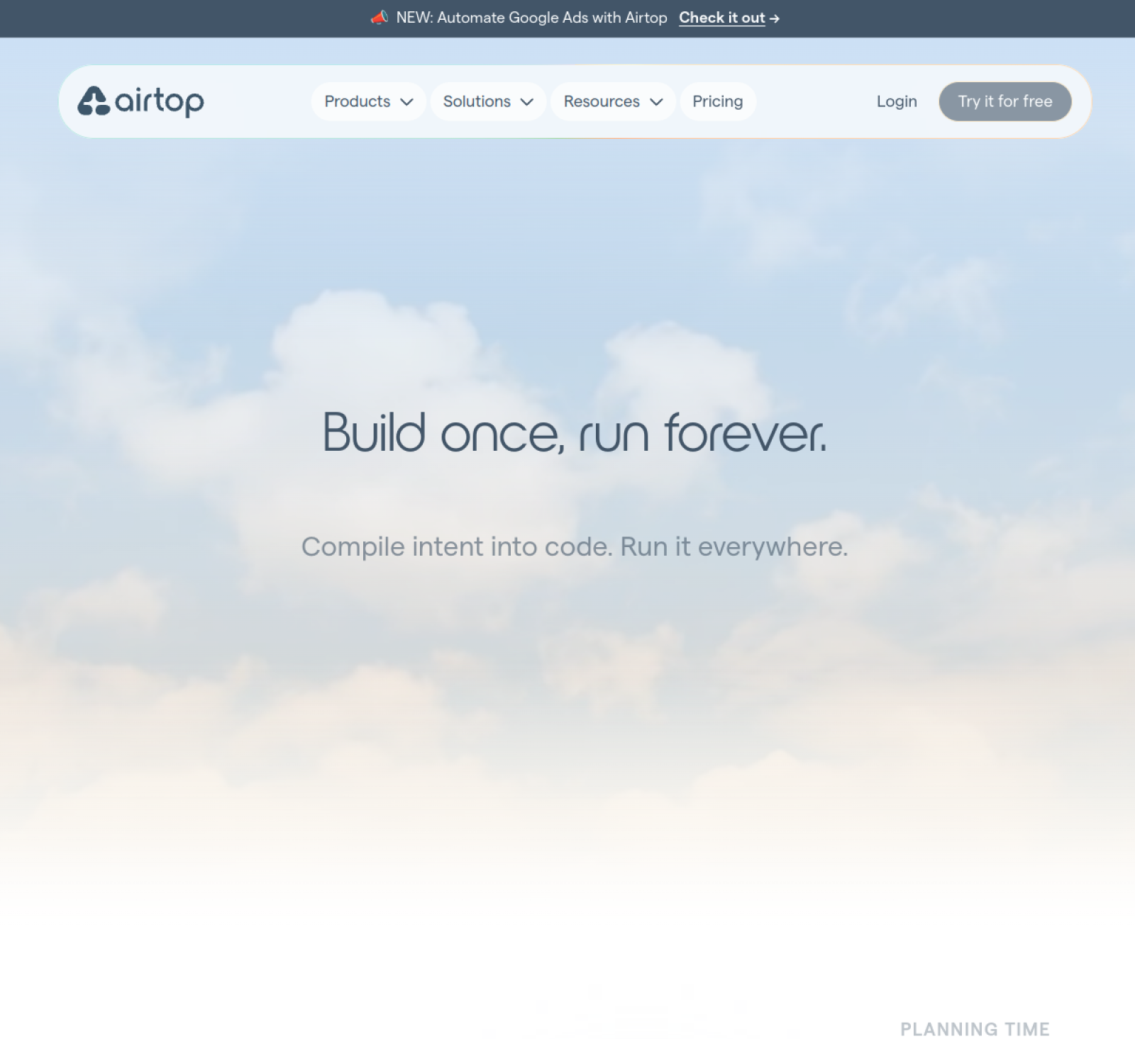 Screenshot of Airtop - showing app interface and features