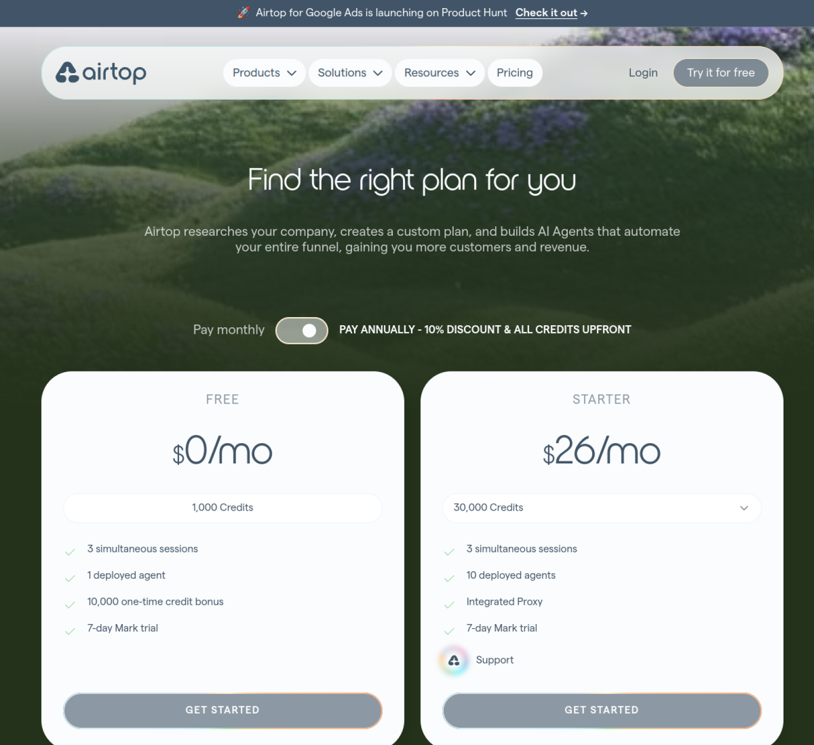 Screenshot of Airtop - showing app interface and features
