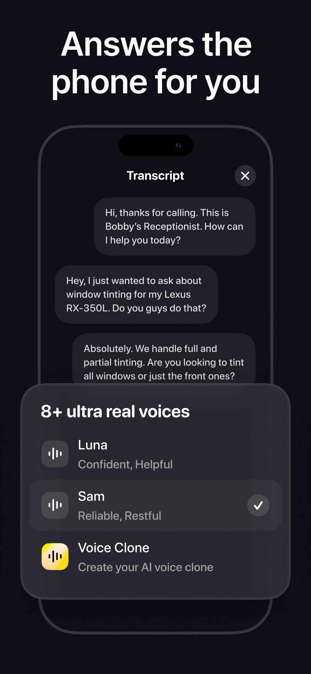 Screenshot of Beside - showing app interface and features
