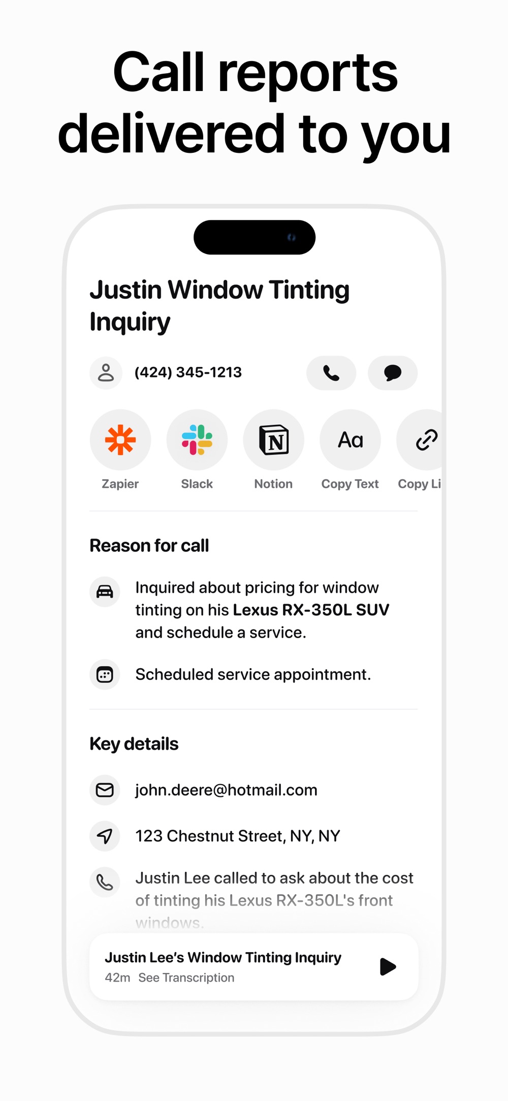 Screenshot of Beside - showing app interface and features