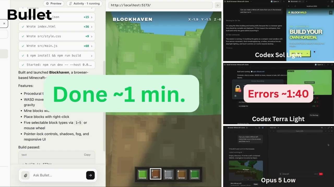 Screenshot of Bullet - showing app interface and features