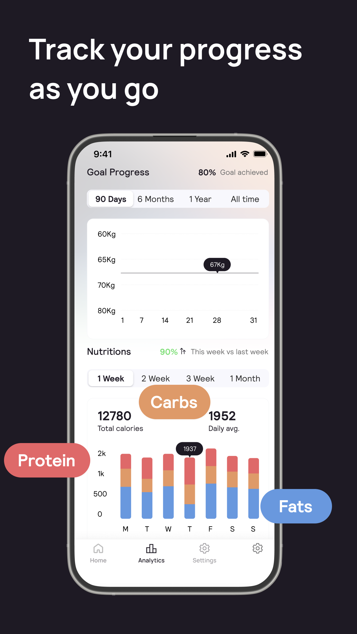 Screenshot of Cal AI - showing app interface and features