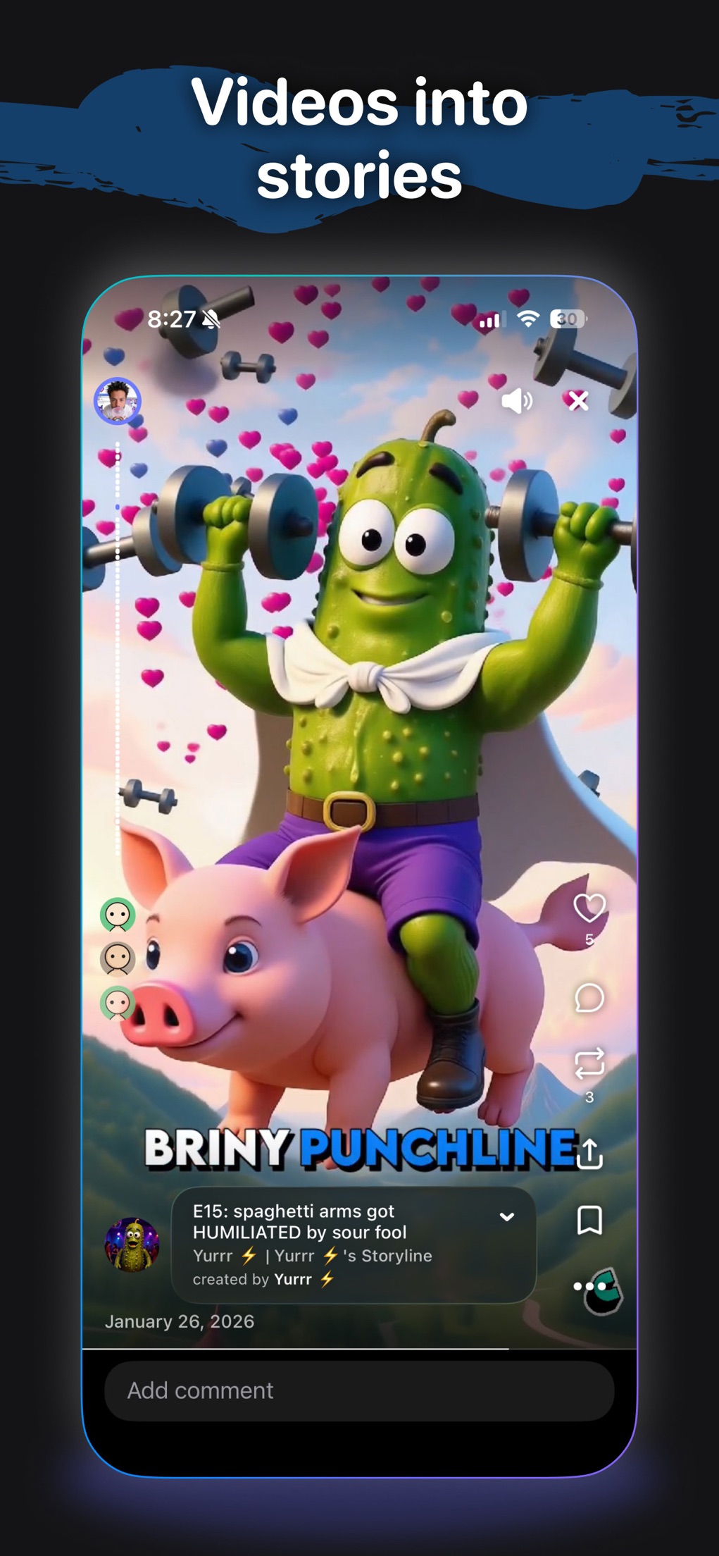 Screenshot of Cantina - showing app interface and features