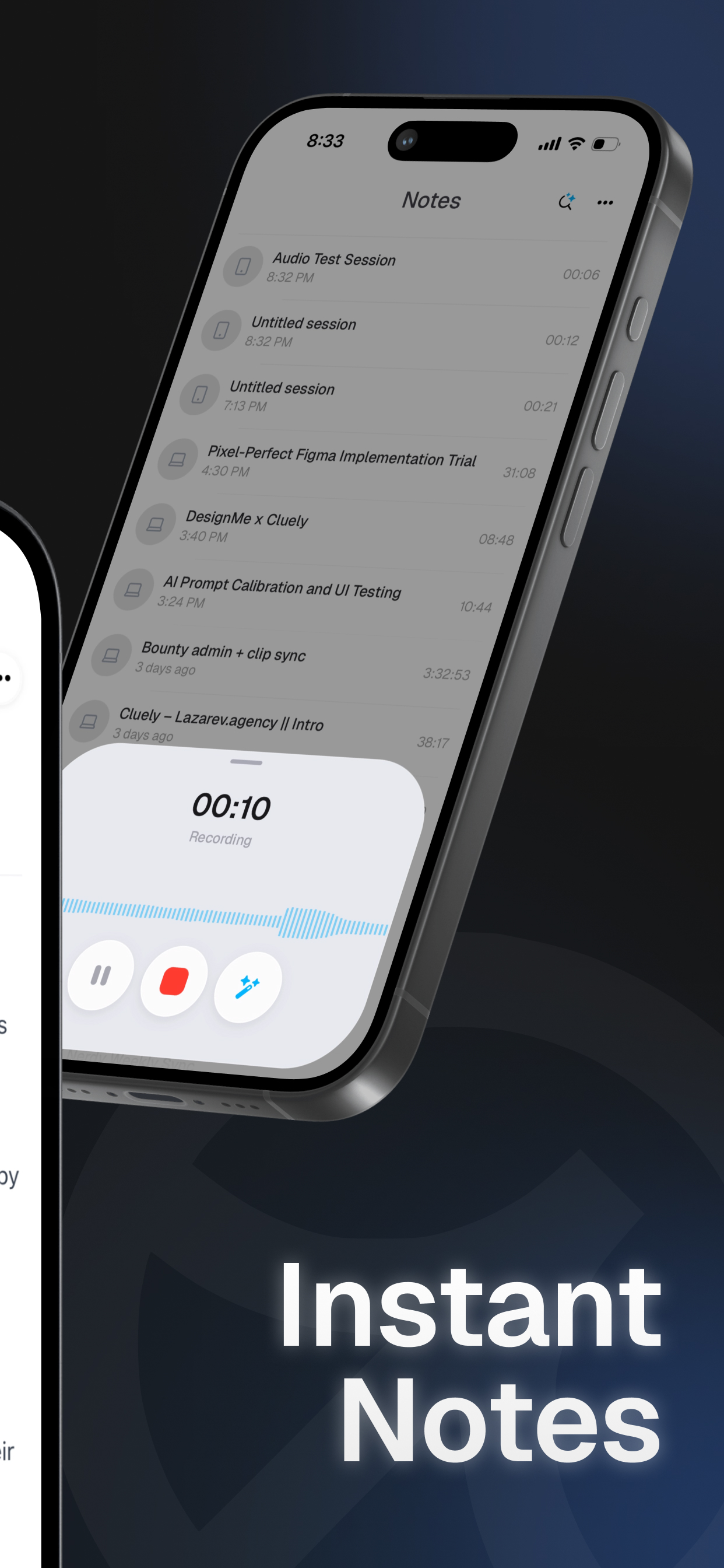 Screenshot of Cluely - showing app interface and features