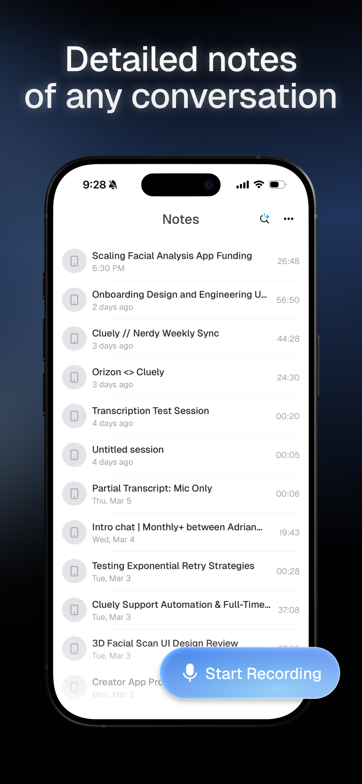 Screenshot of Cluely - showing app interface and features