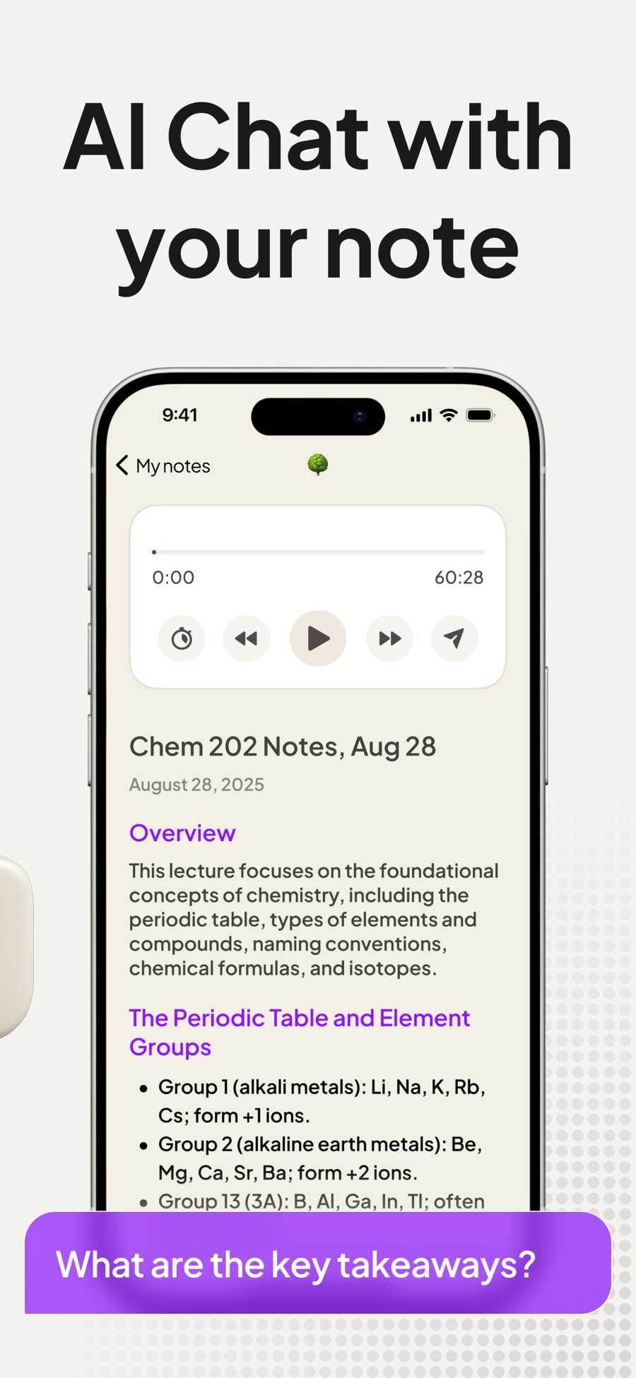 Screenshot of Coconote - showing app interface and features