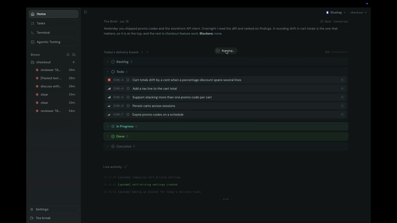 Screenshot of Coldtea - showing app interface and features