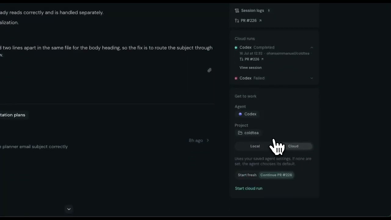 Screenshot of Coldtea - showing app interface and features