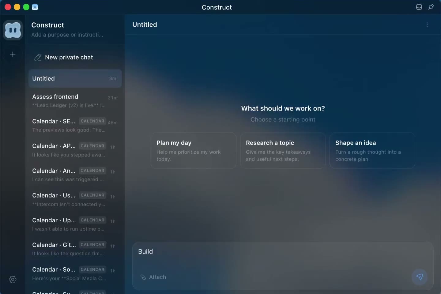 Screenshot of Construct Computer - showing app interface and features