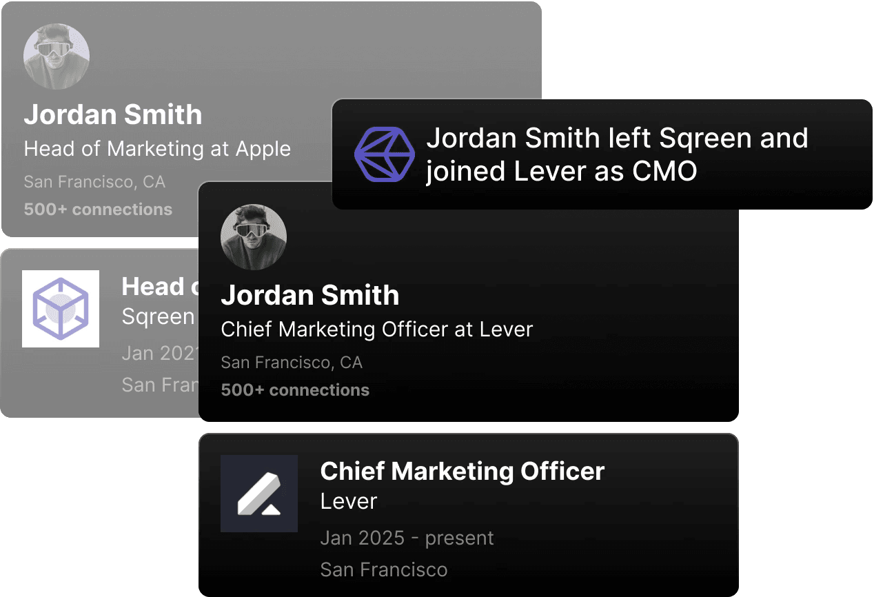 Screenshot of Crustdata - showing app interface and features