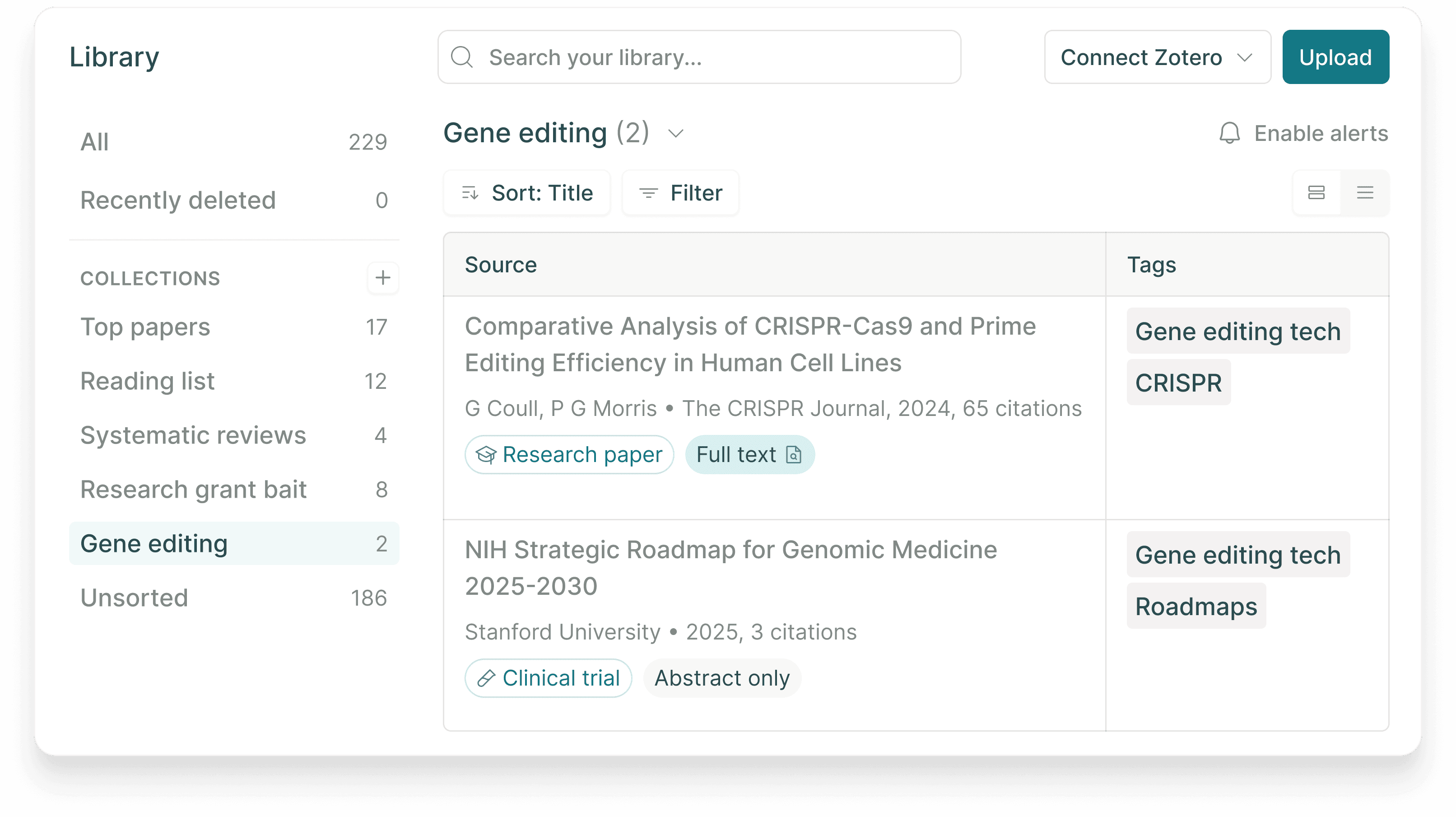 Screenshot of Elicit - showing app interface and features