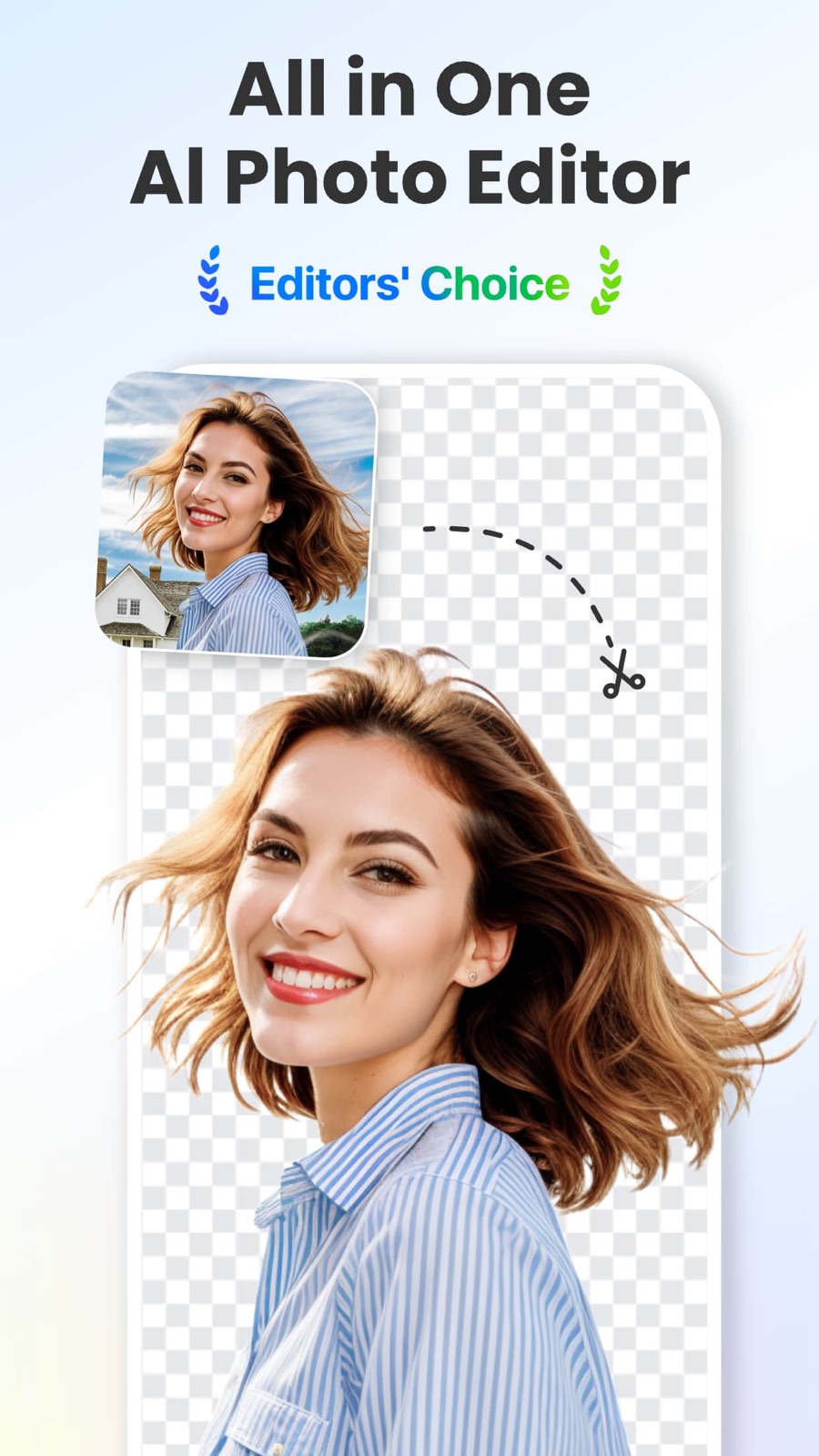 Screenshot of Fotor - showing app interface and features