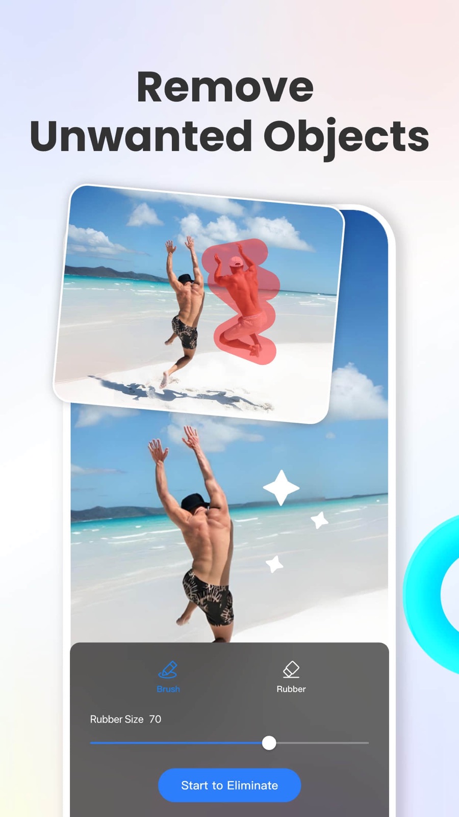 Screenshot of Fotor - showing app interface and features