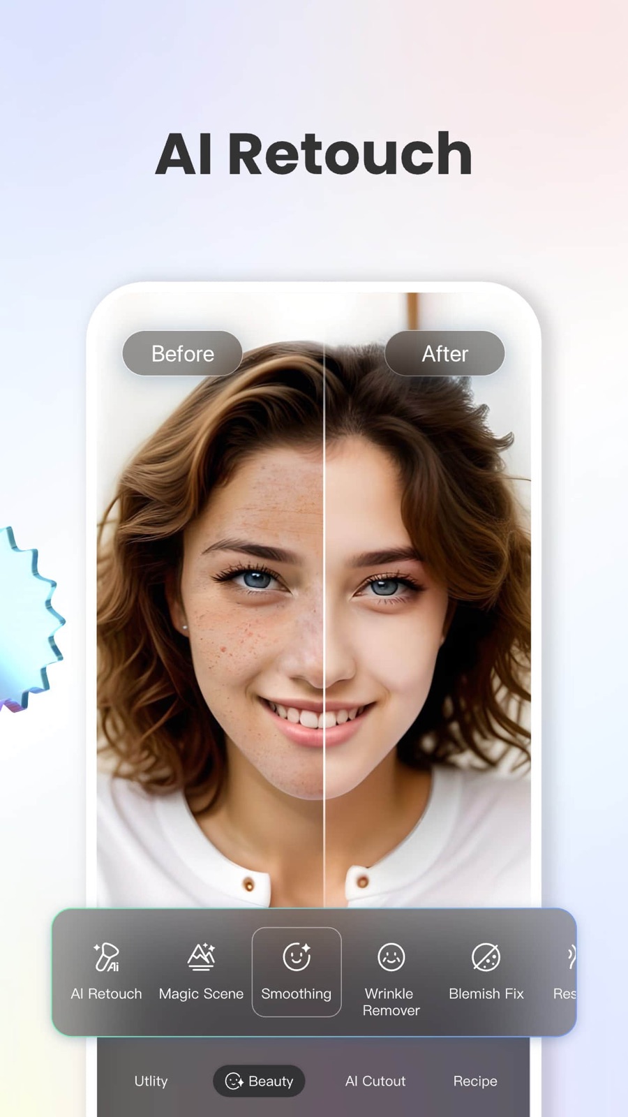 Screenshot of Fotor - showing app interface and features