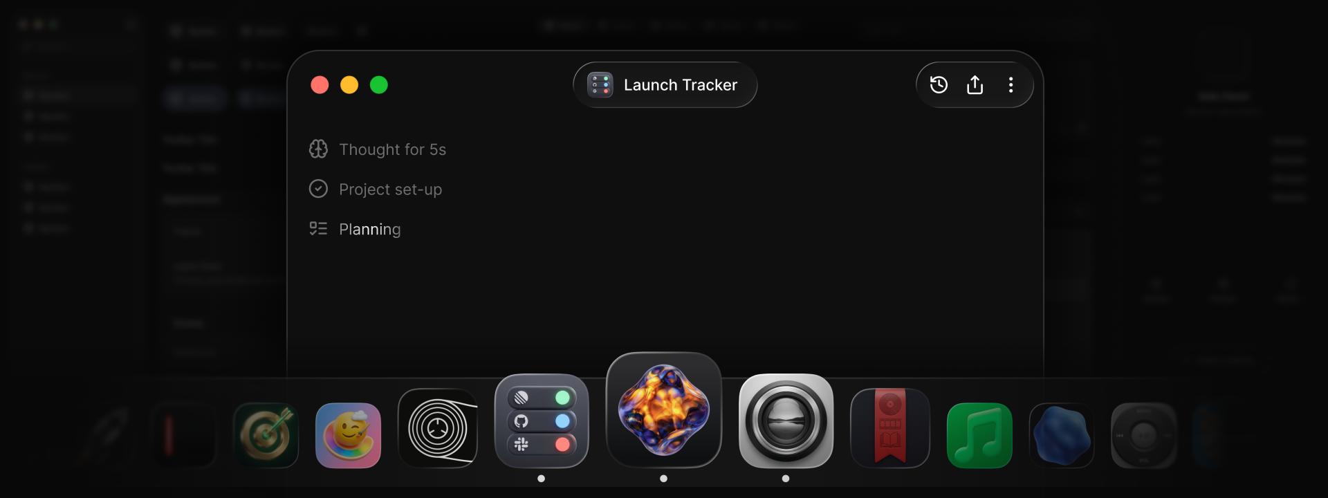 Screenshot of Glaze by Raycast - showing app interface and features