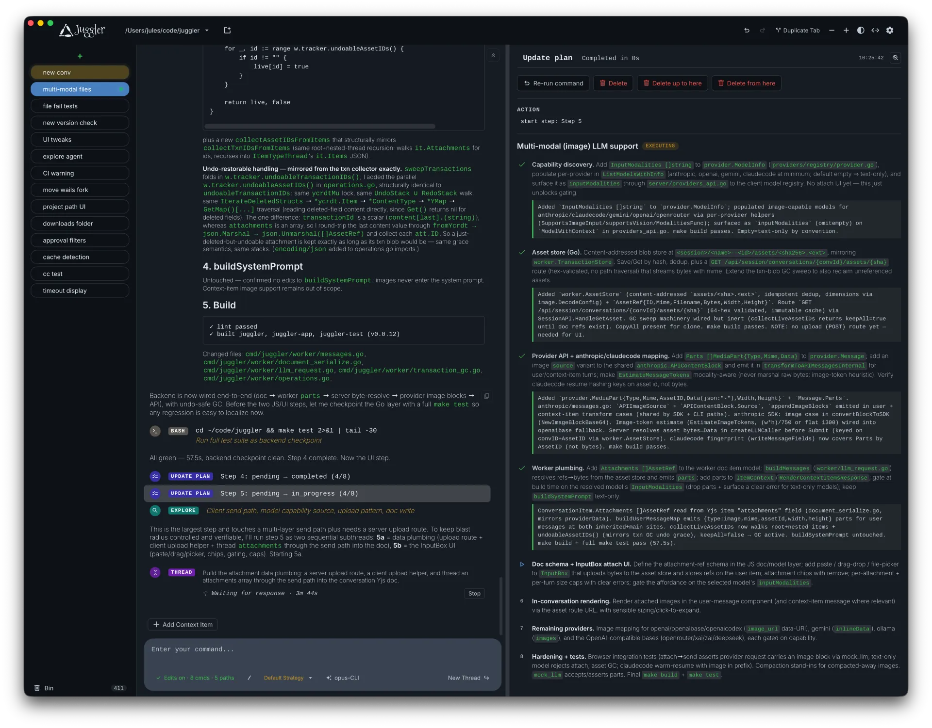 Screenshot of Juggler - showing app interface and features