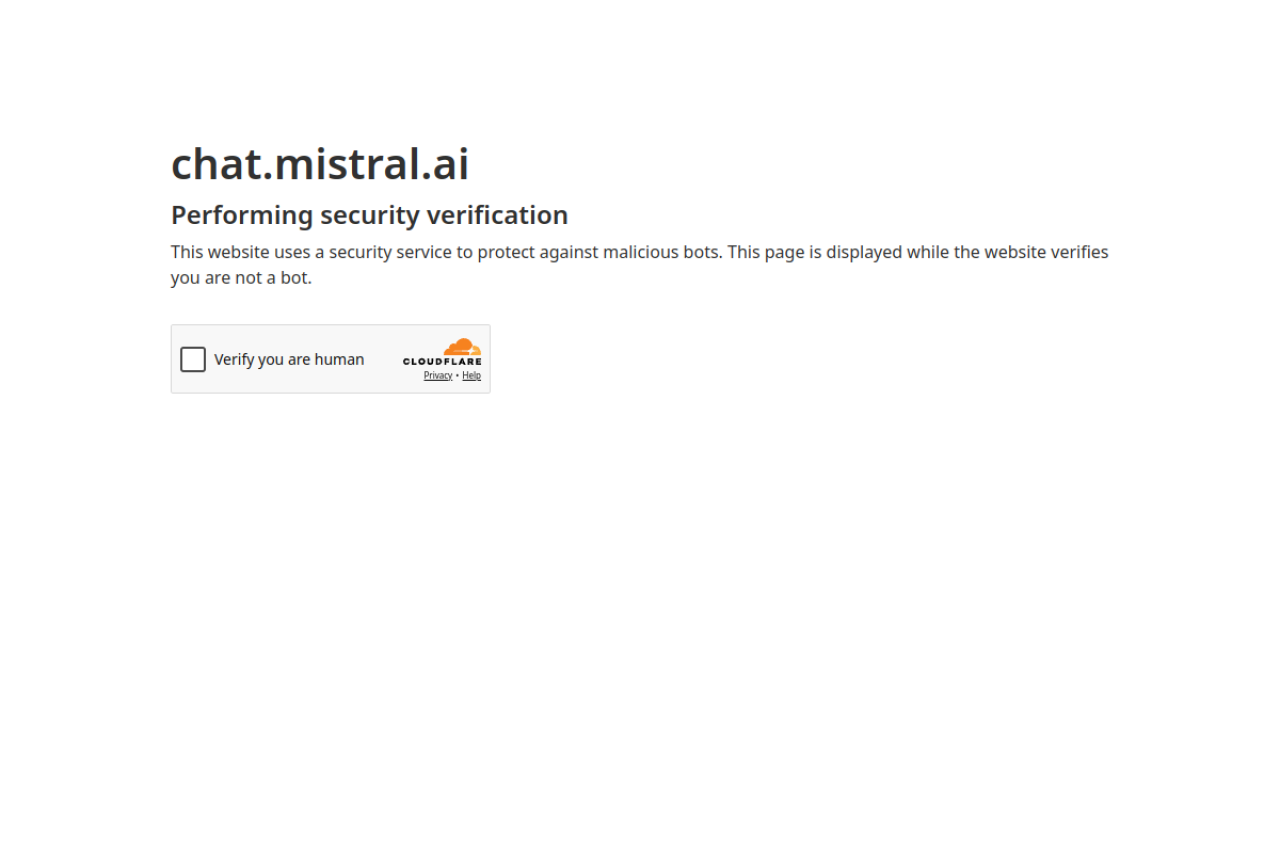 Screenshot of Le Chat by Mistral - showing app interface and features