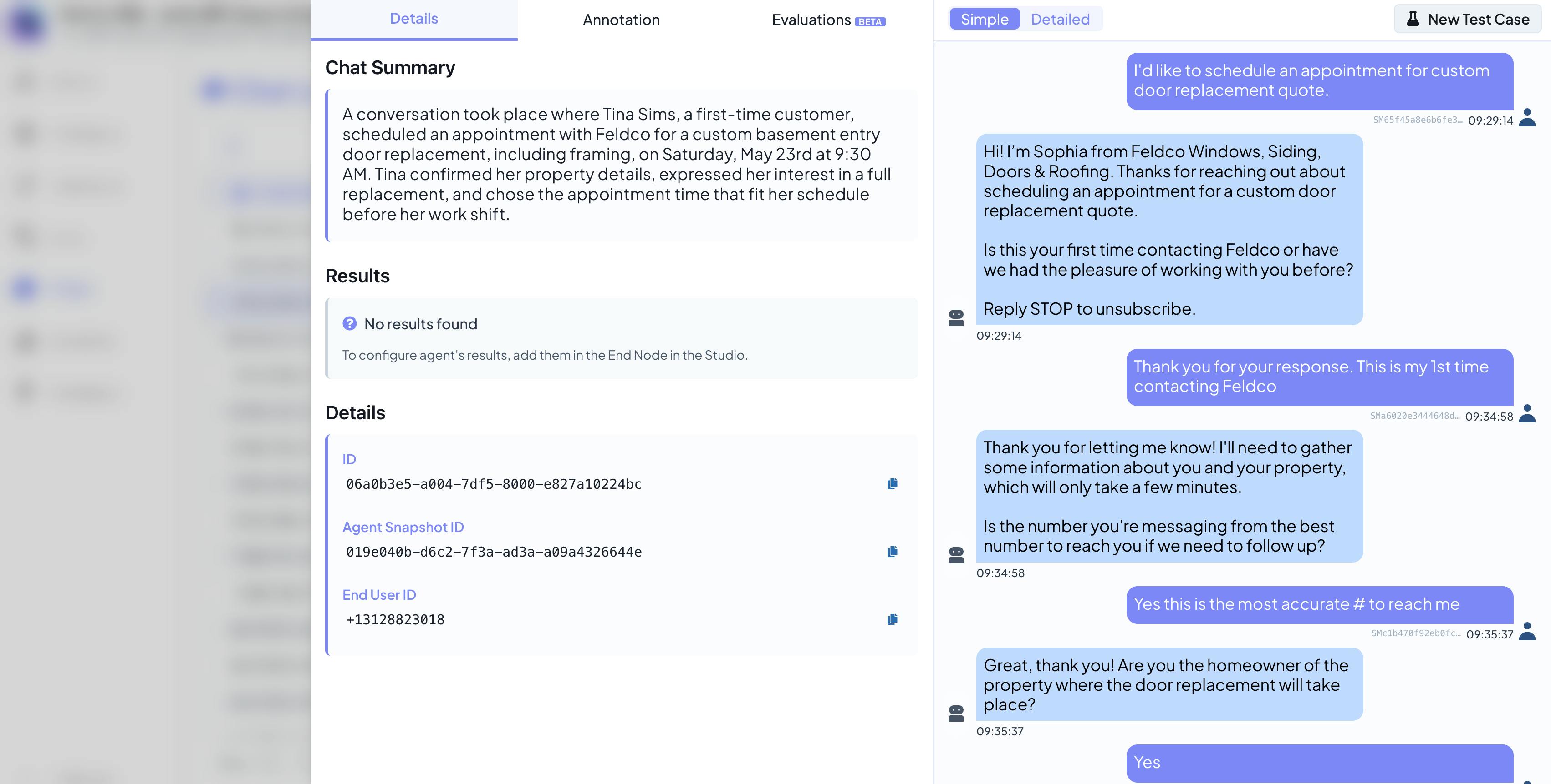 Screenshot of Leaping AI - showing app interface and features