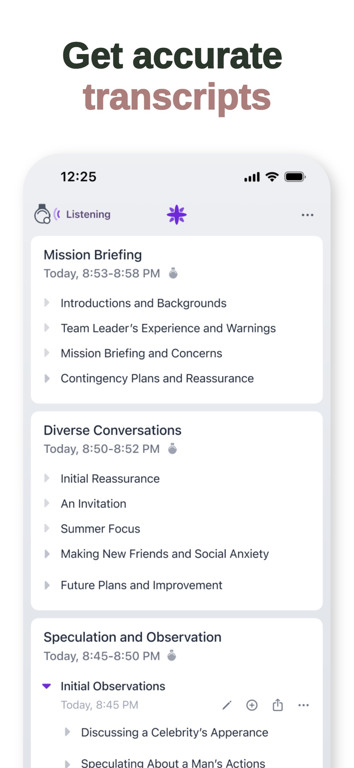 Screenshot of Limitless - showing app interface and features