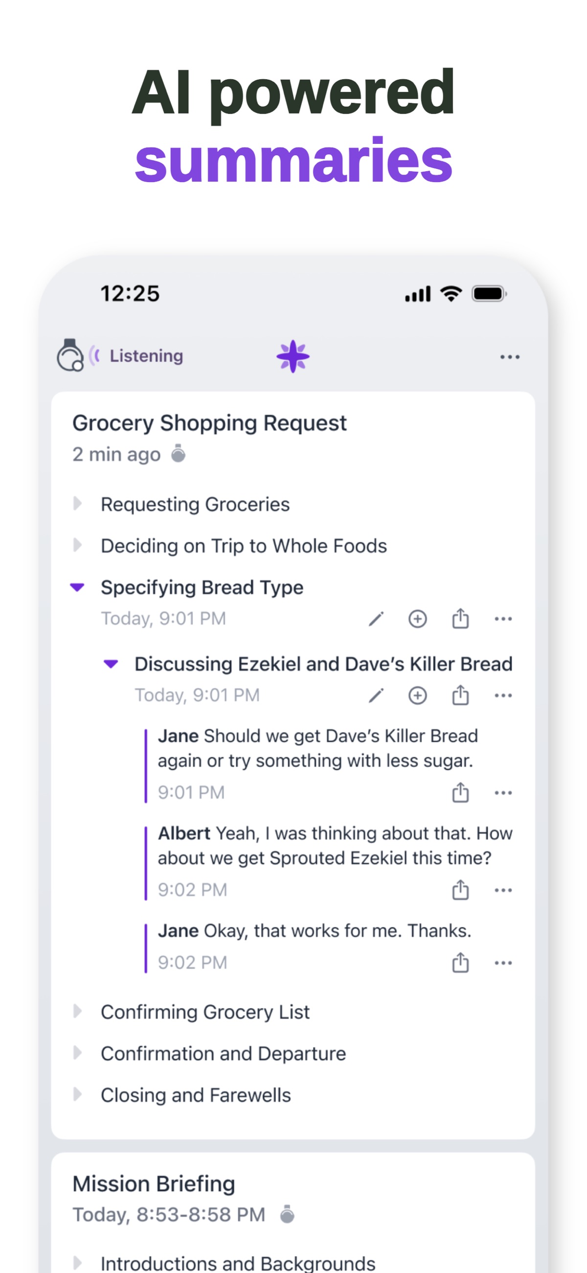 Screenshot of Limitless - showing app interface and features