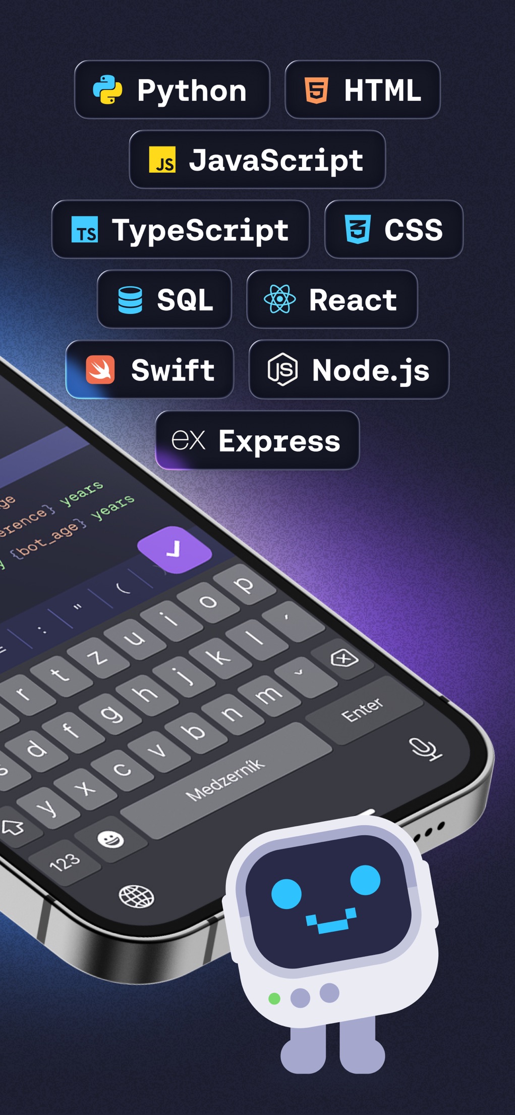 Screenshot of Mimo - showing app interface and features