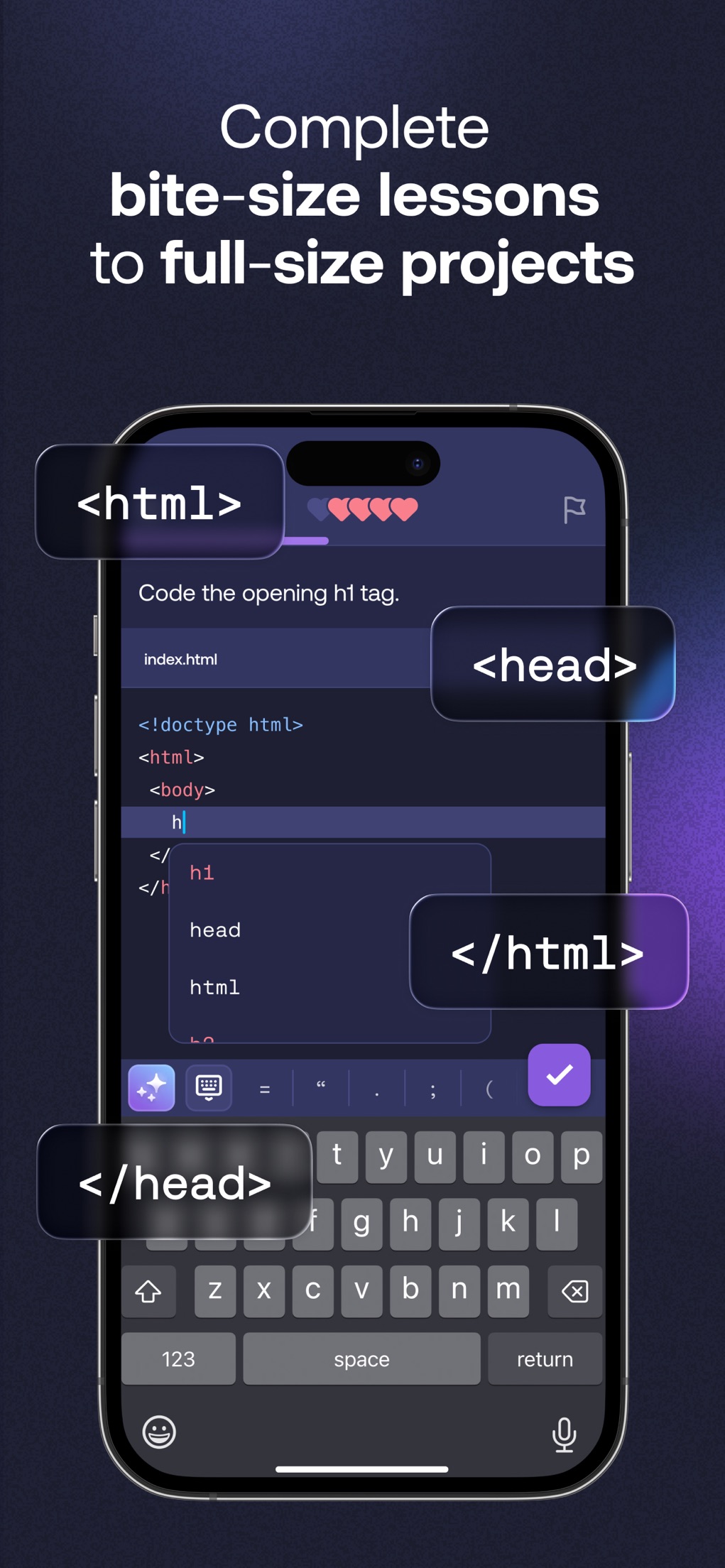 Screenshot of Mimo - showing app interface and features
