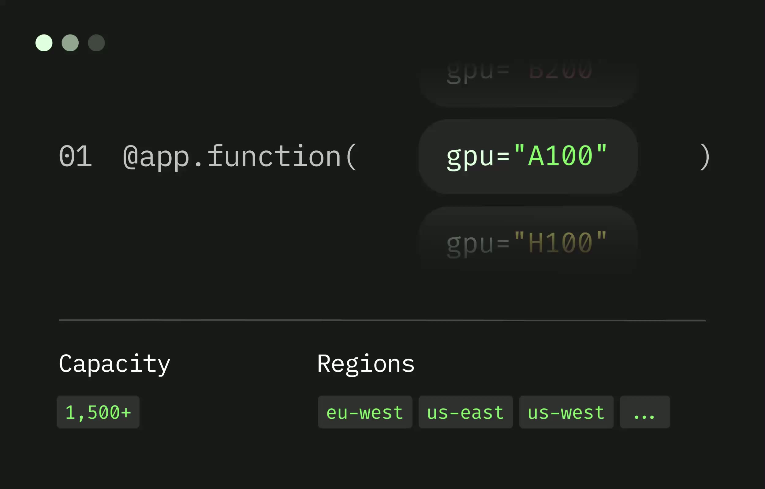 Screenshot of Modal - showing app interface and features