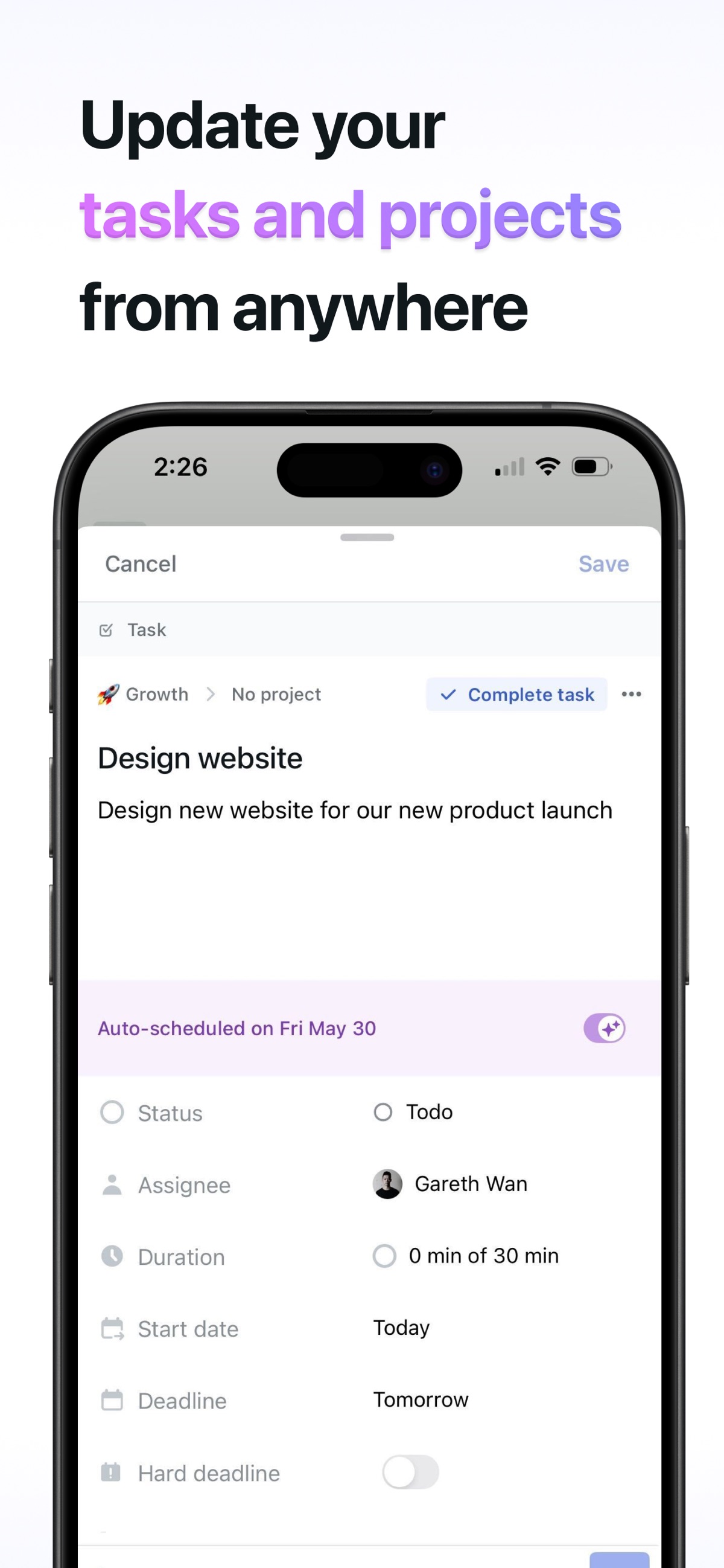 Screenshot of Motion - showing app interface and features