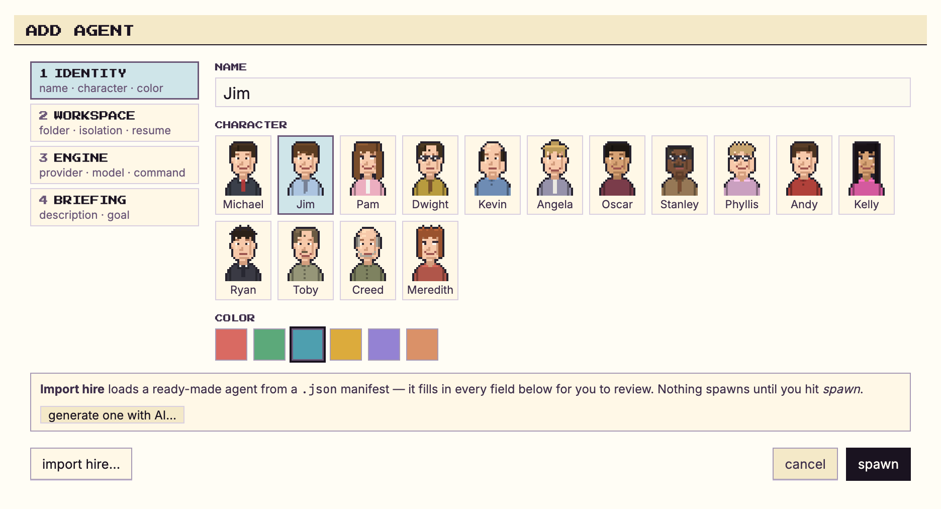 Screenshot of Munder Difflin - showing app interface and features