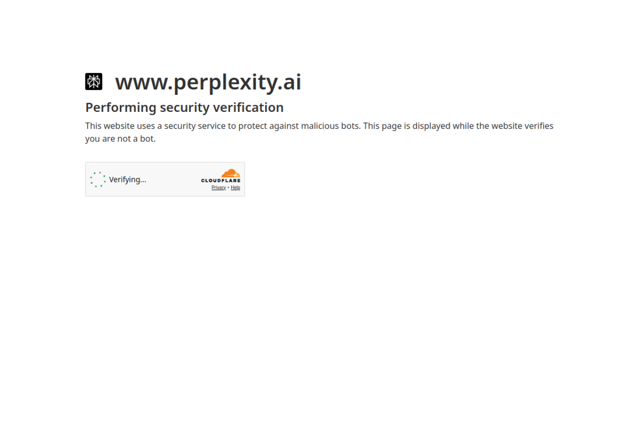 Screenshot of Perplexity - showing app interface and features