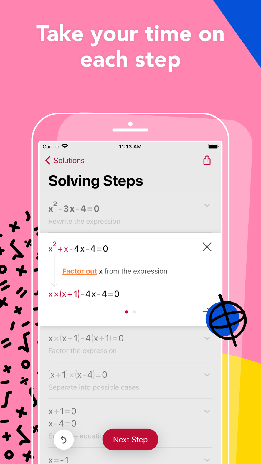 Screenshot of Photomath - showing app interface and features
