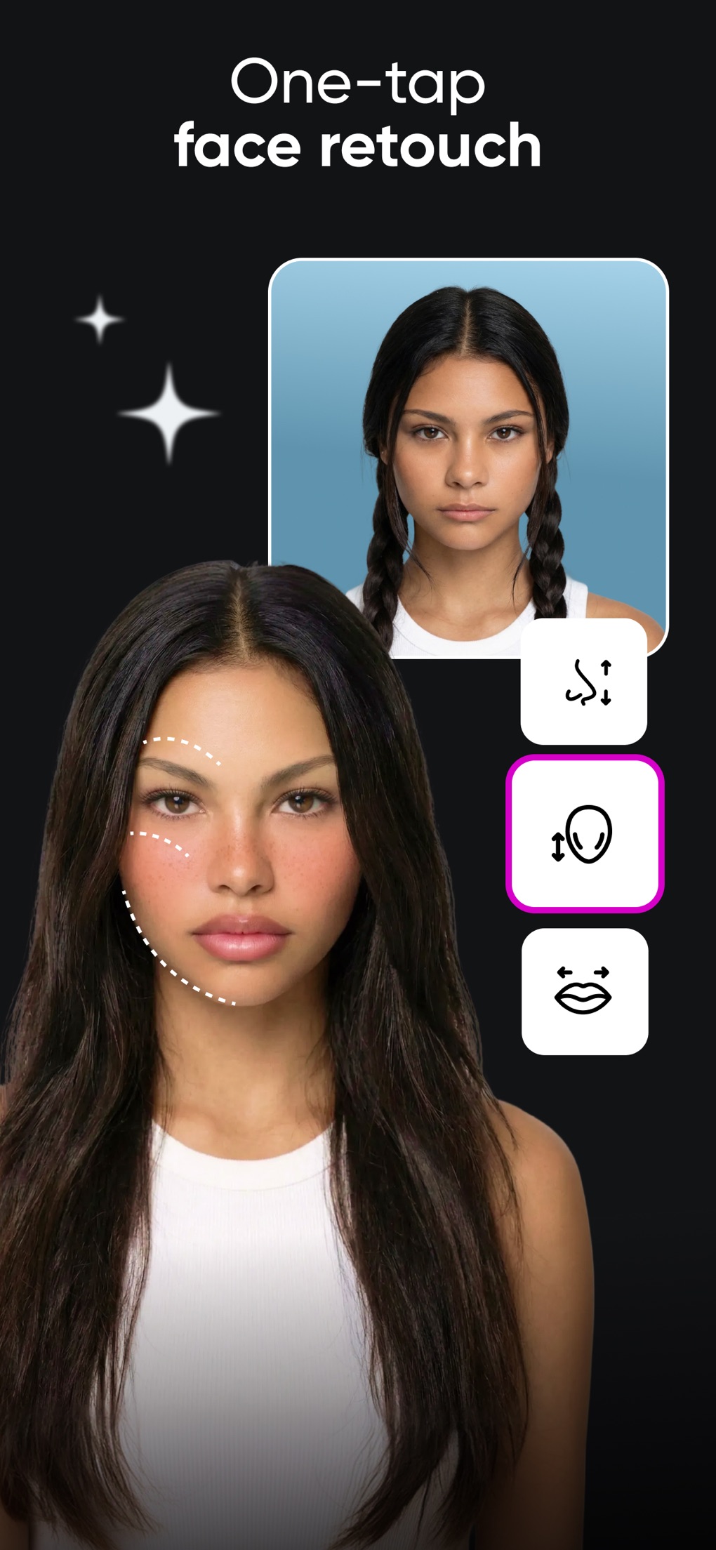 Screenshot of Picsart - showing app interface and features