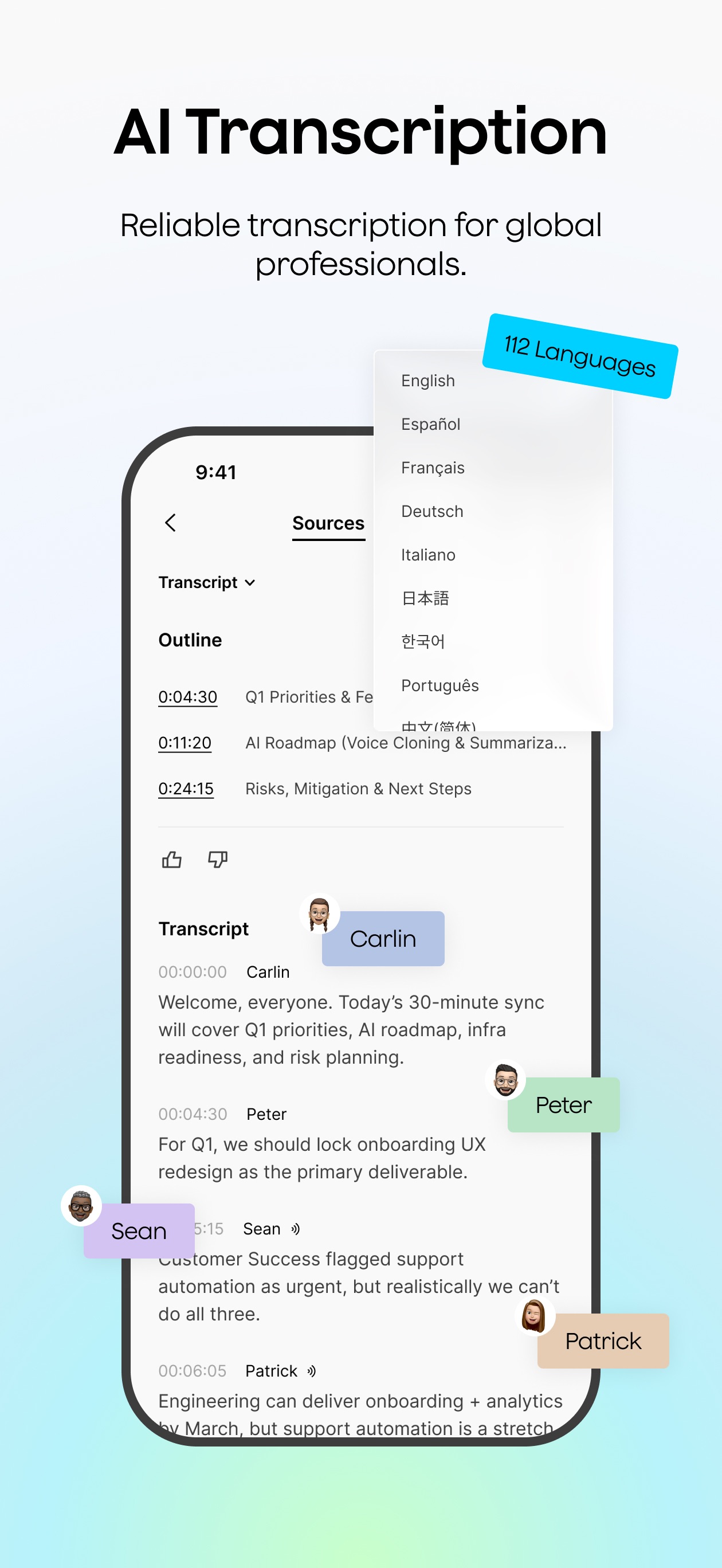 Screenshot of Plaud - showing app interface and features