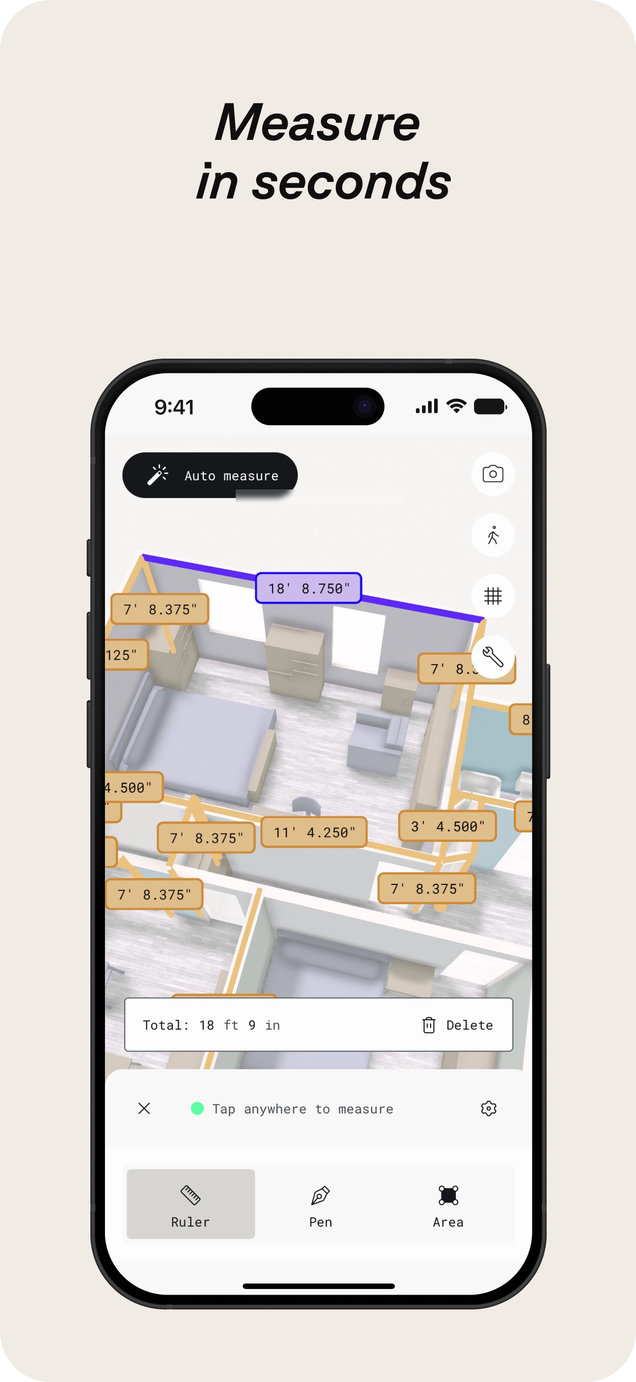 Screenshot of Polycam - showing app interface and features
