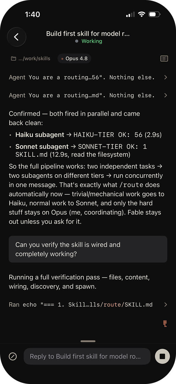 Screenshot of Port22 - showing app interface and features