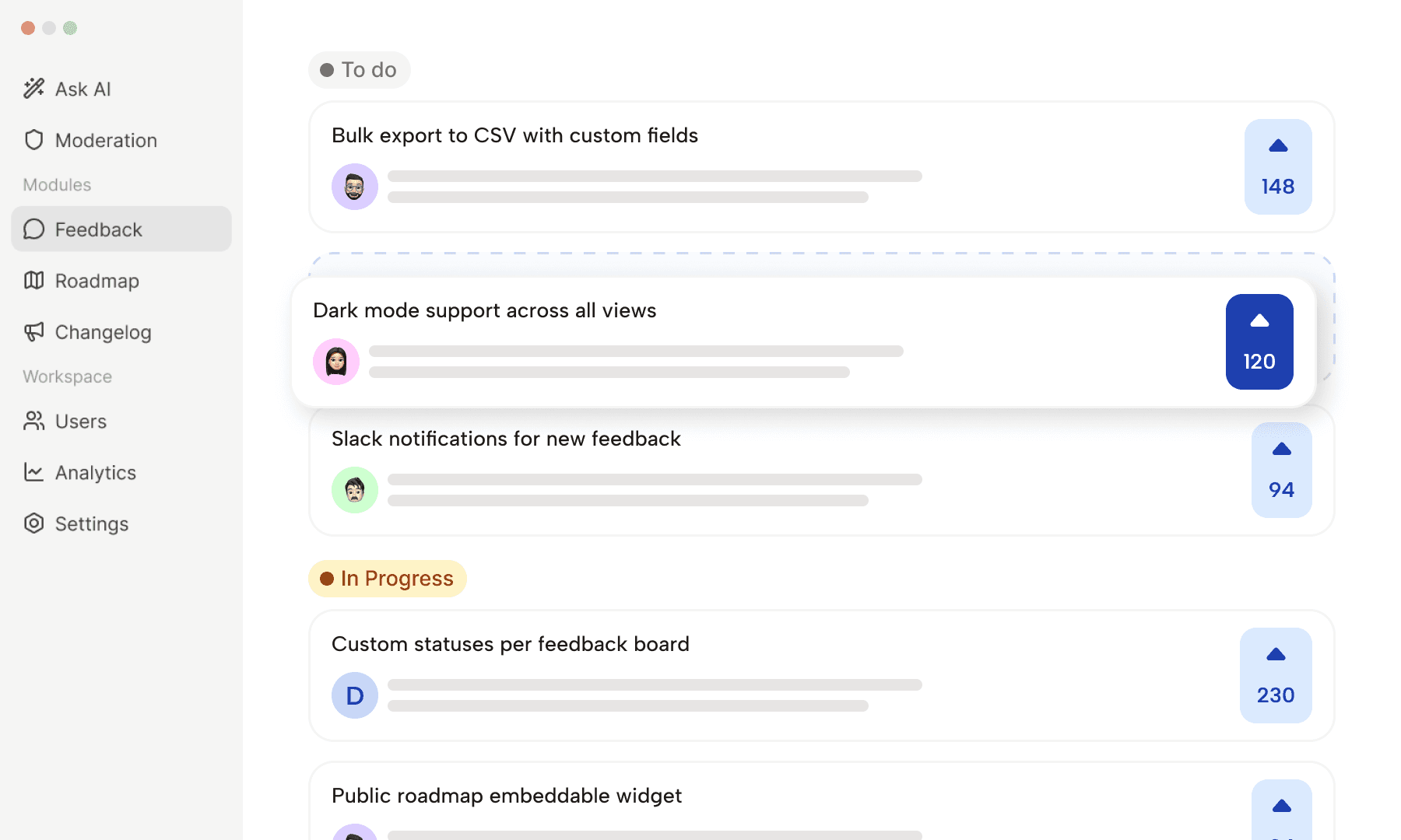 Screenshot of ProductBridge - showing app interface and features