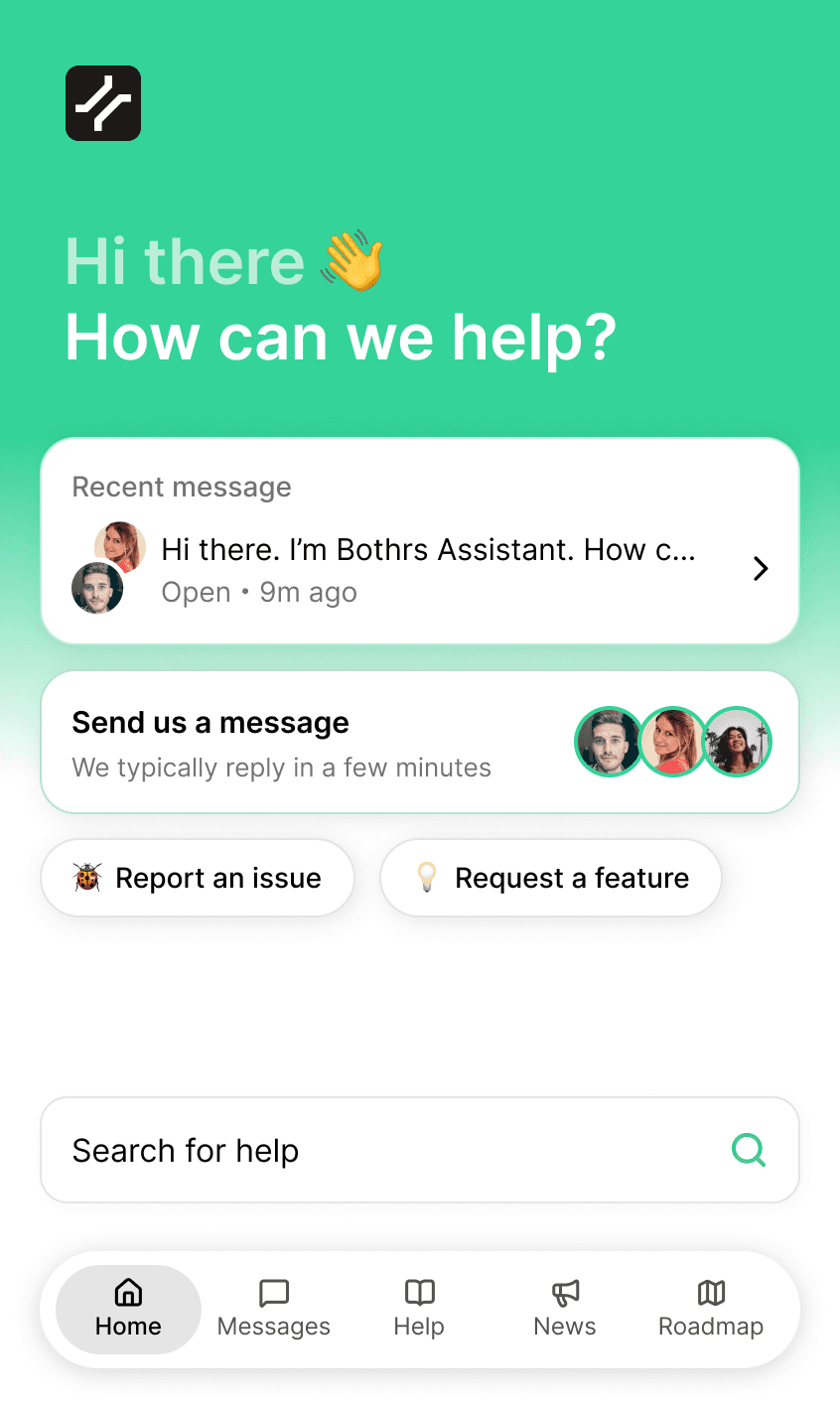 Screenshot of ProductBridge - showing app interface and features