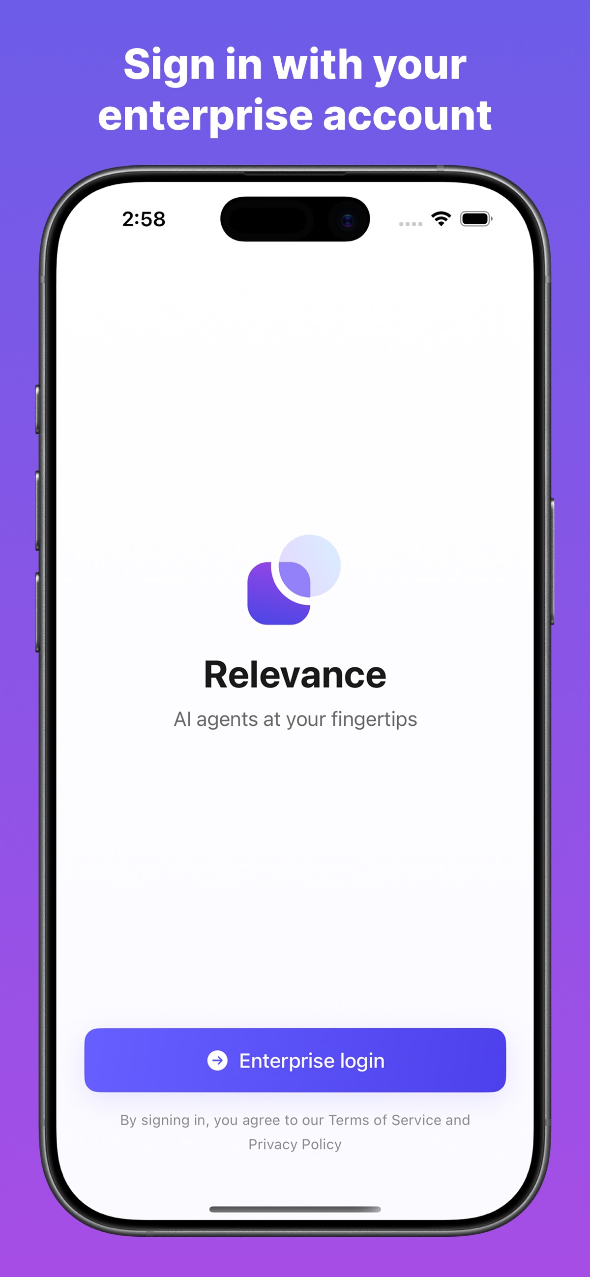 Screenshot of Relevance AI - showing app interface and features