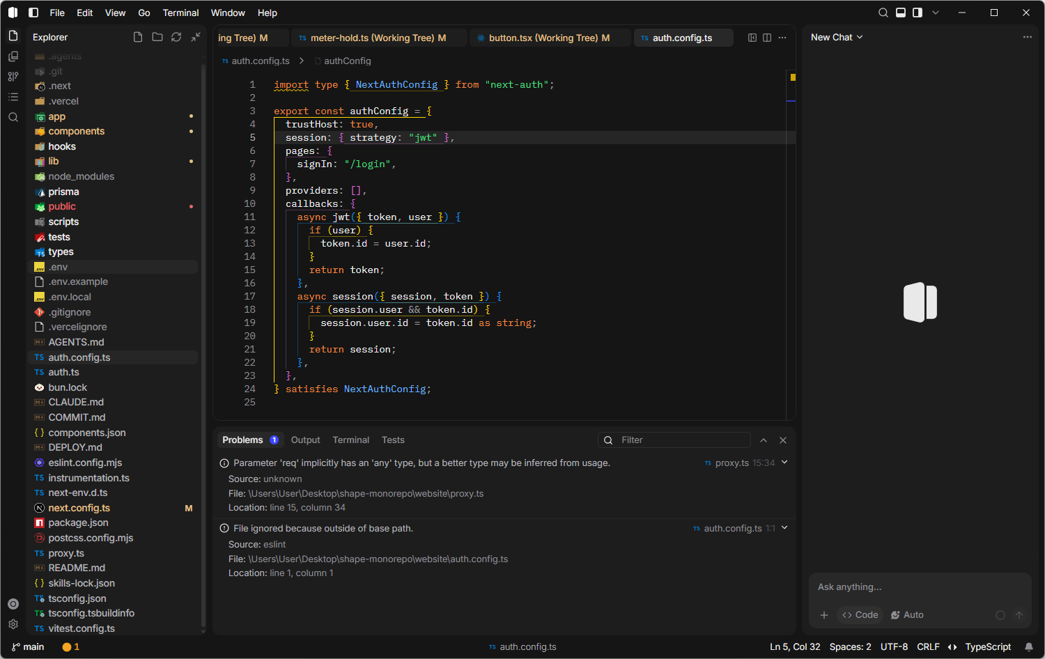 Screenshot of Shape - showing app interface and features