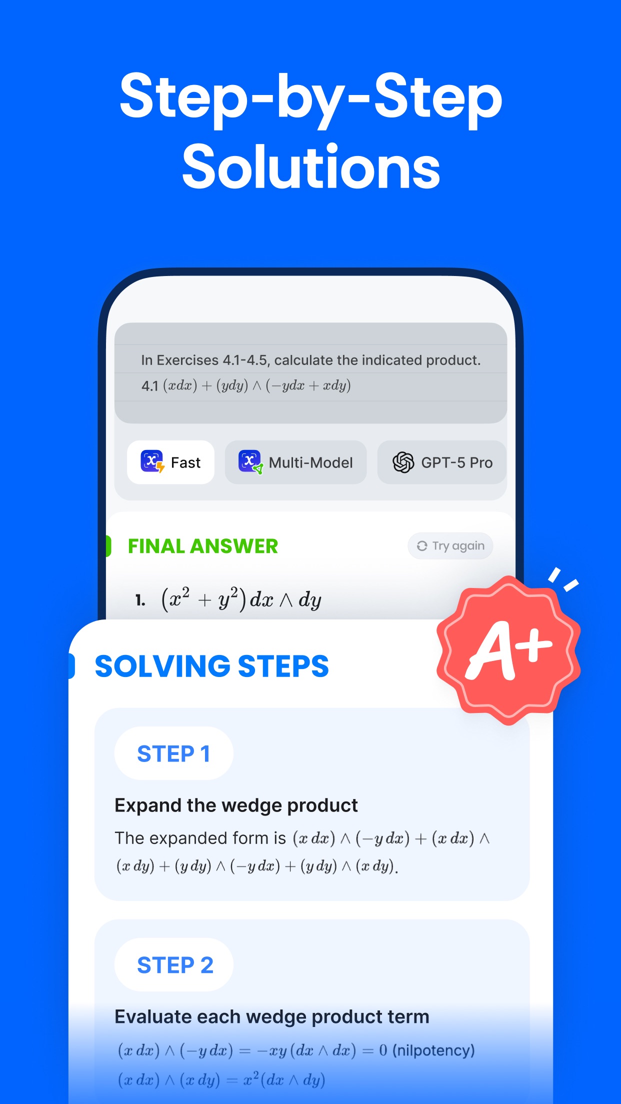 Screenshot of Solvely - showing app interface and features