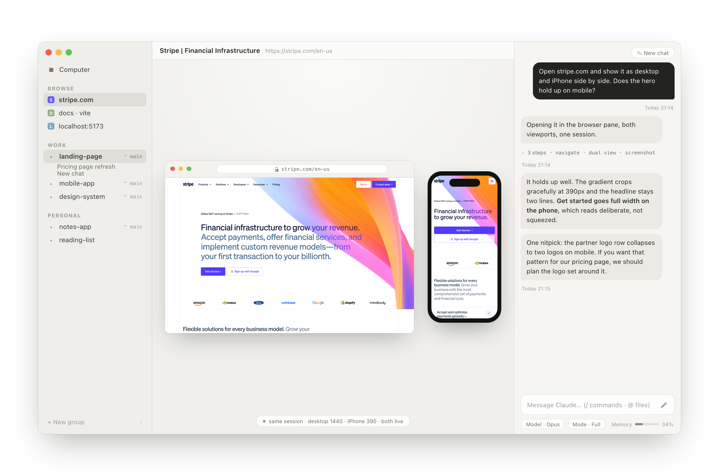 Screenshot of Superagent - showing app interface and features