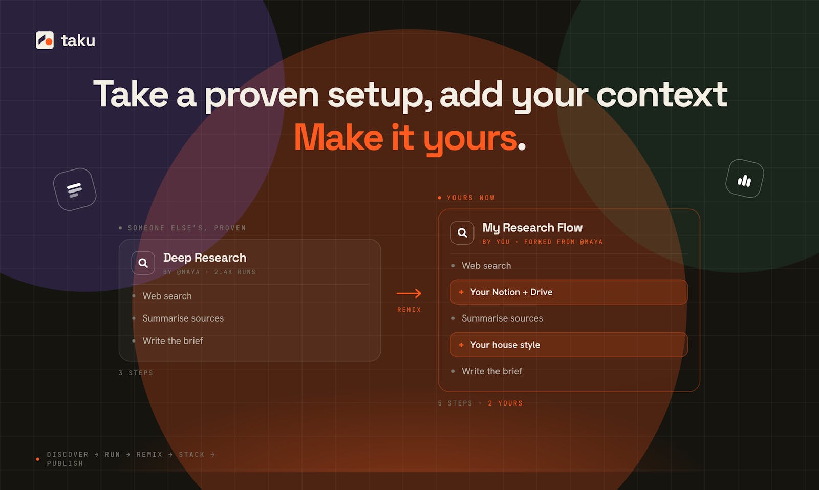 Screenshot of Taku - showing app interface and features