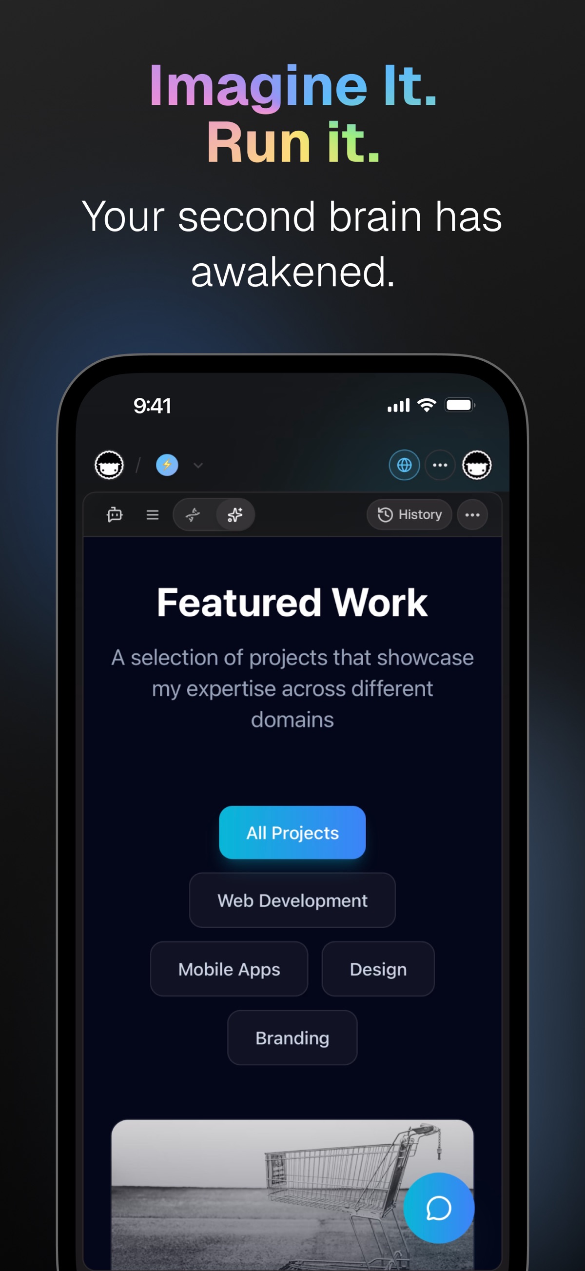 Screenshot of Taskade - showing app interface and features