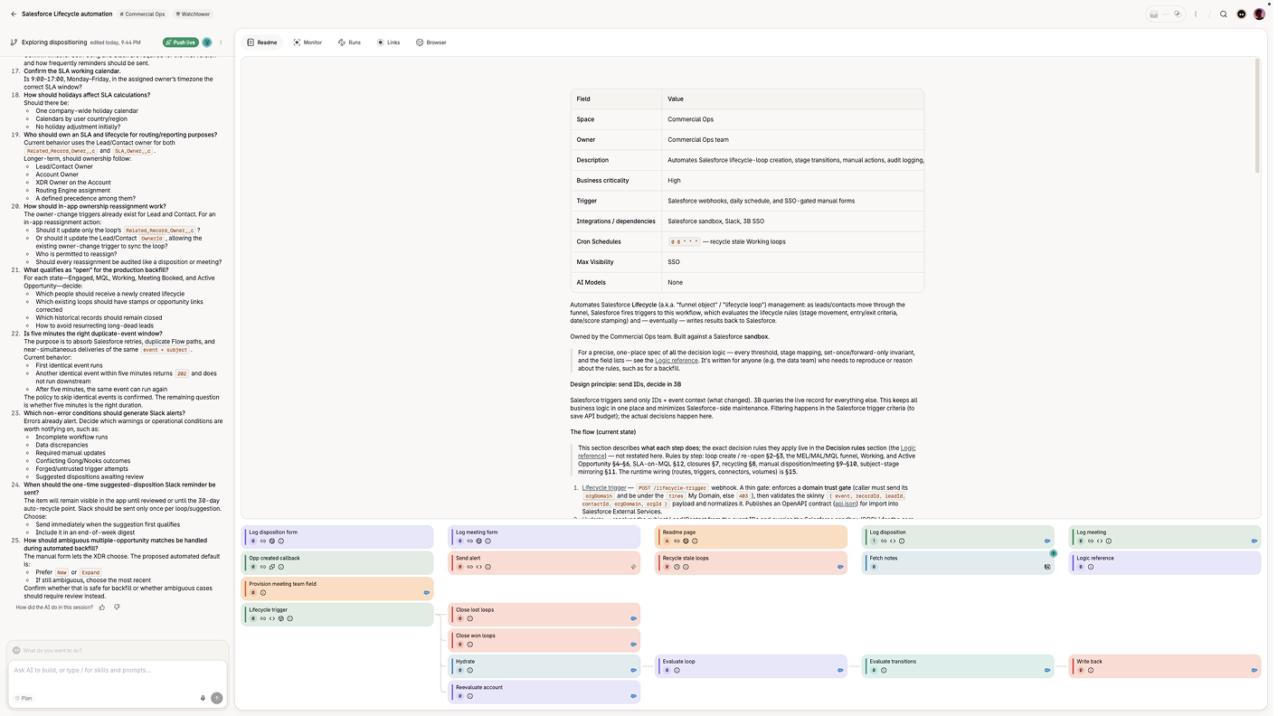 Screenshot of Tines - showing app interface and features