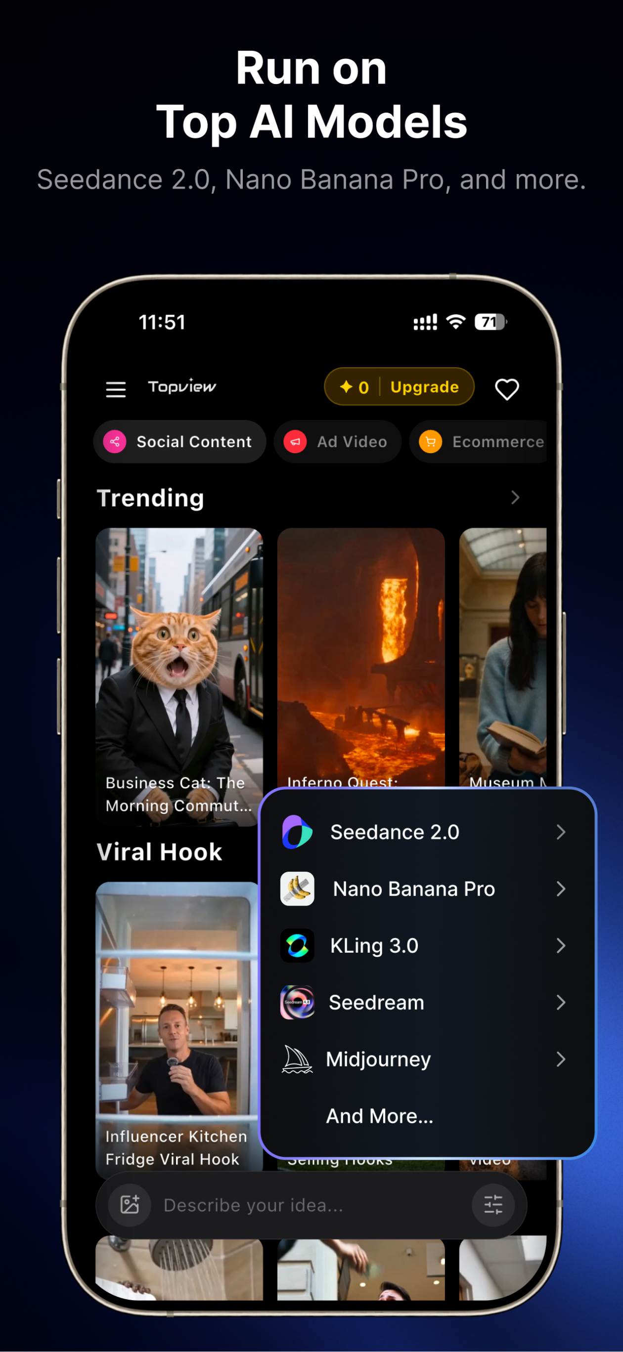 Screenshot of Topview - showing app interface and features