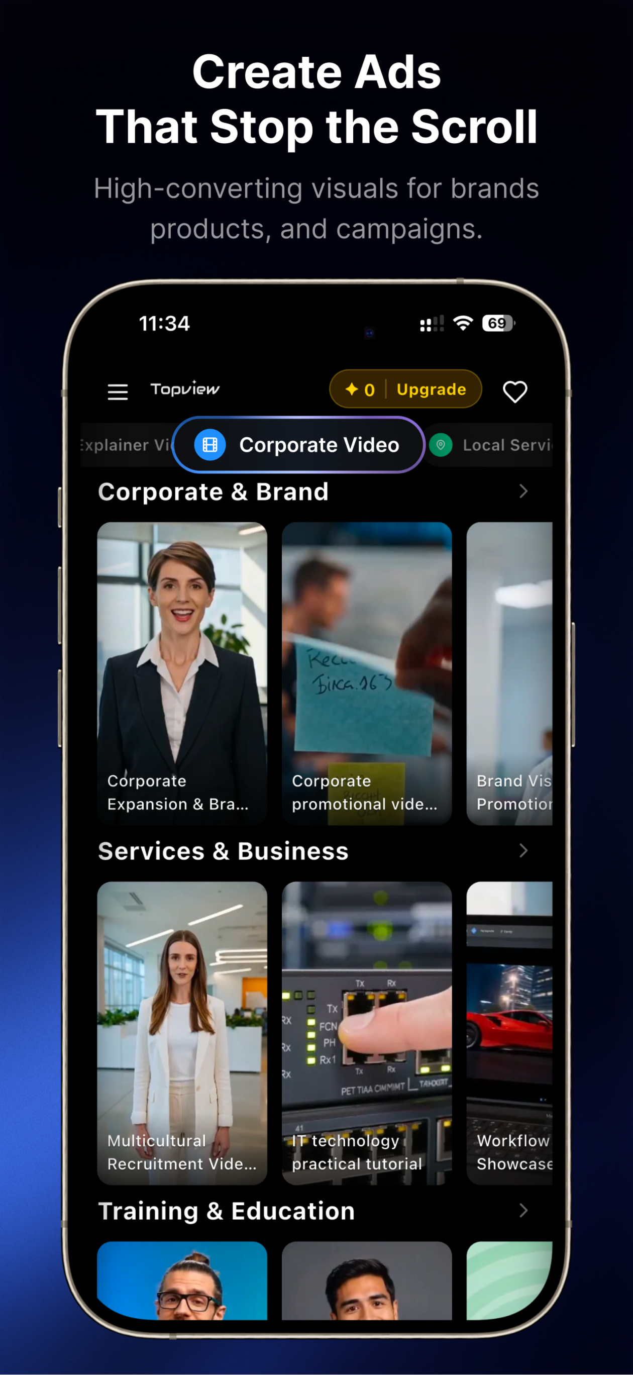 Screenshot of Topview - showing app interface and features
