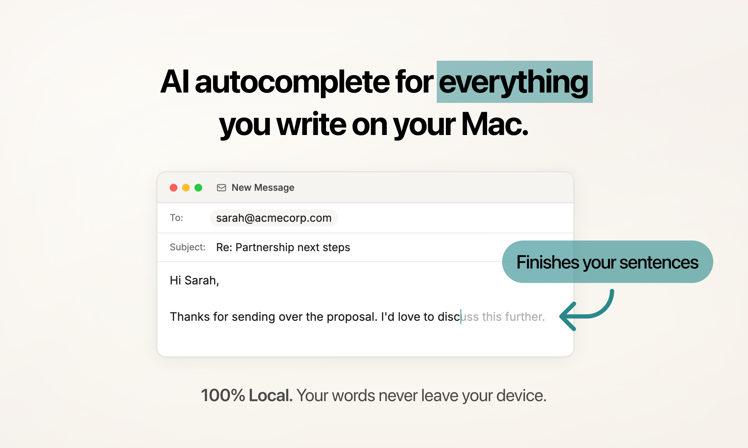 Screenshot of Typeahead - showing app interface and features