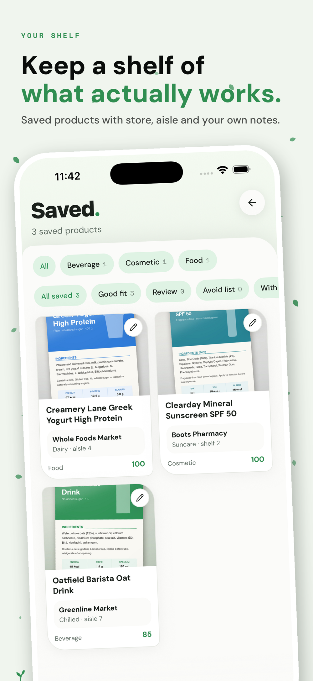 Screenshot of inlabel - showing app interface and features